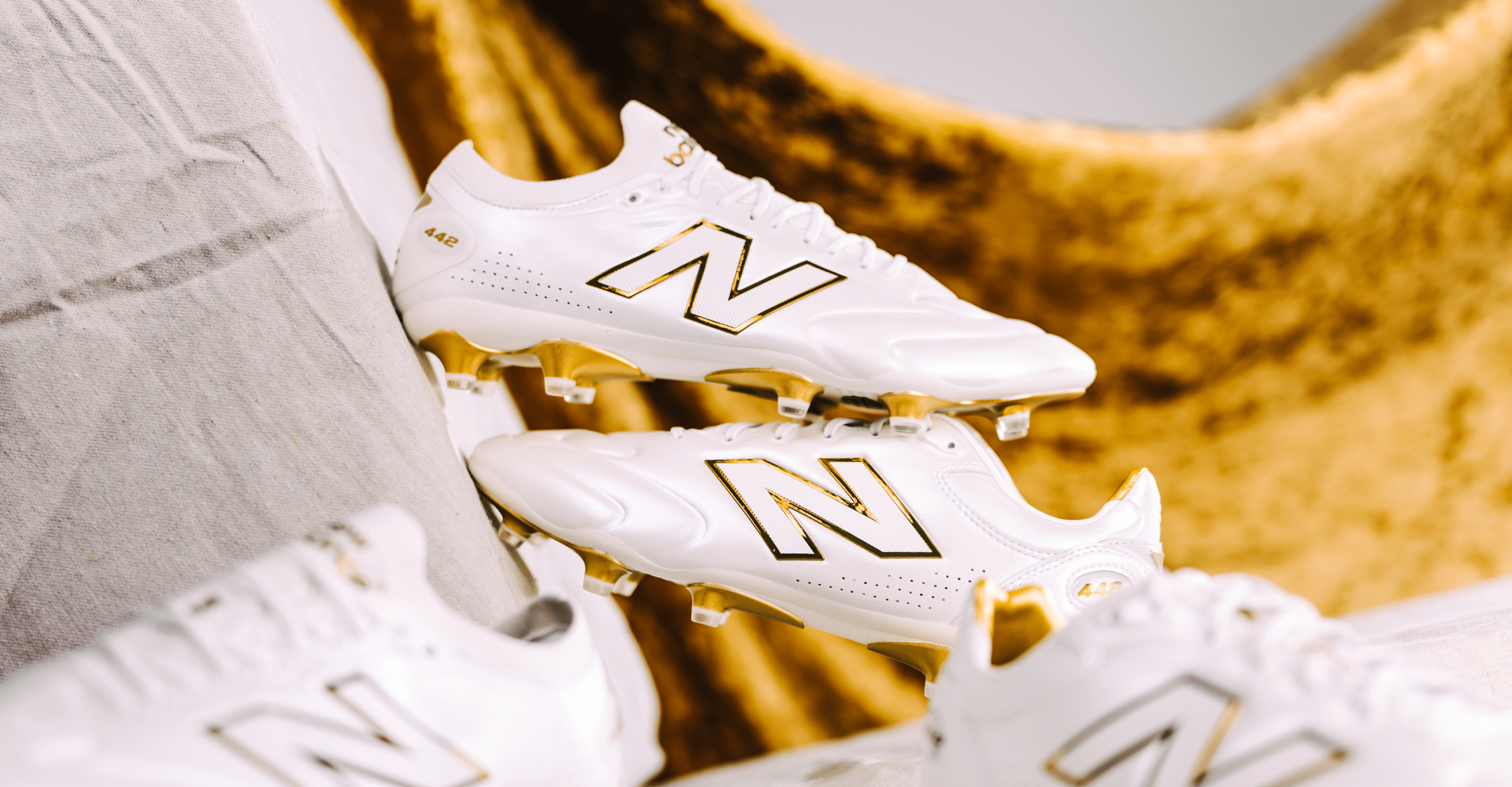 New Balance updated their 442 with a stunning white and gold V3 New Balance updated their 442 with a stunning white and gold V3