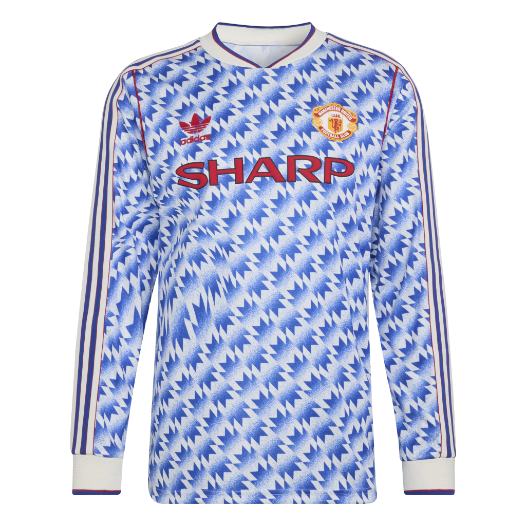 Manchester United 90/92 Long Sleeve Away Jersey (JM5498) | Ultra