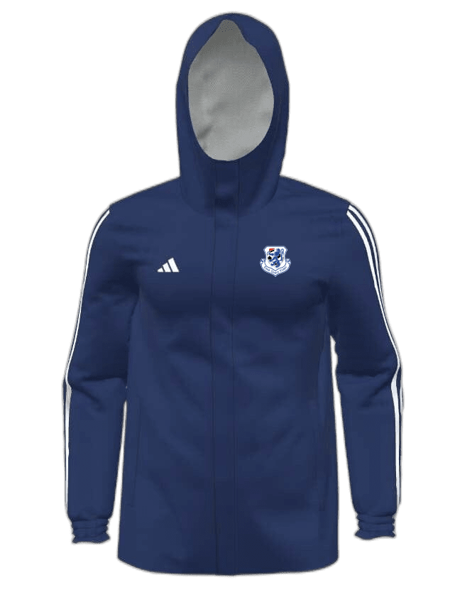 LAUNCESTON UNITED  Mi Adidas 23 All Weather Jacket Youth (HR4235-NAVY)