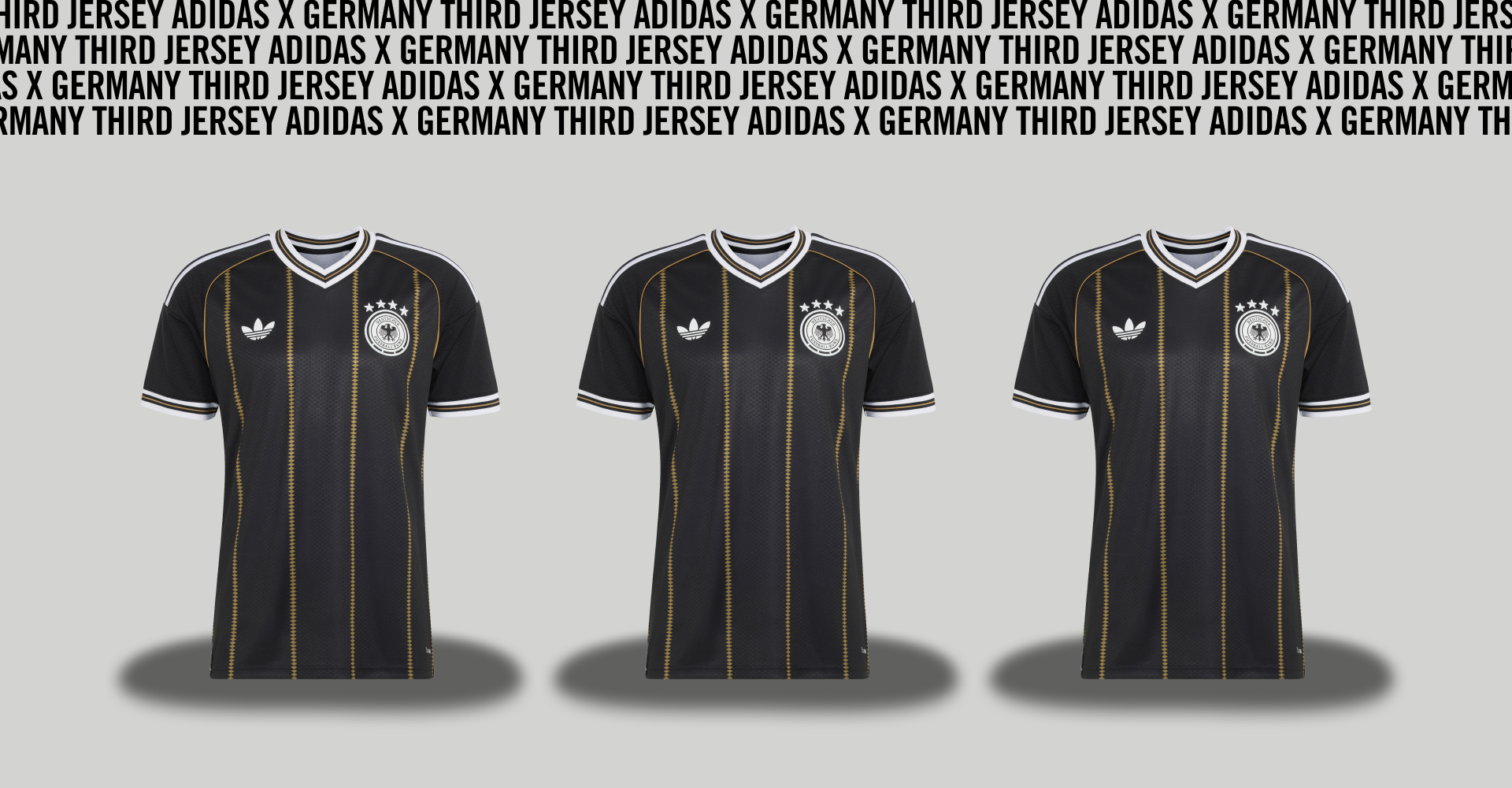 adidas Germany Third Jersey: a black and gold Farewell to 72 years Together