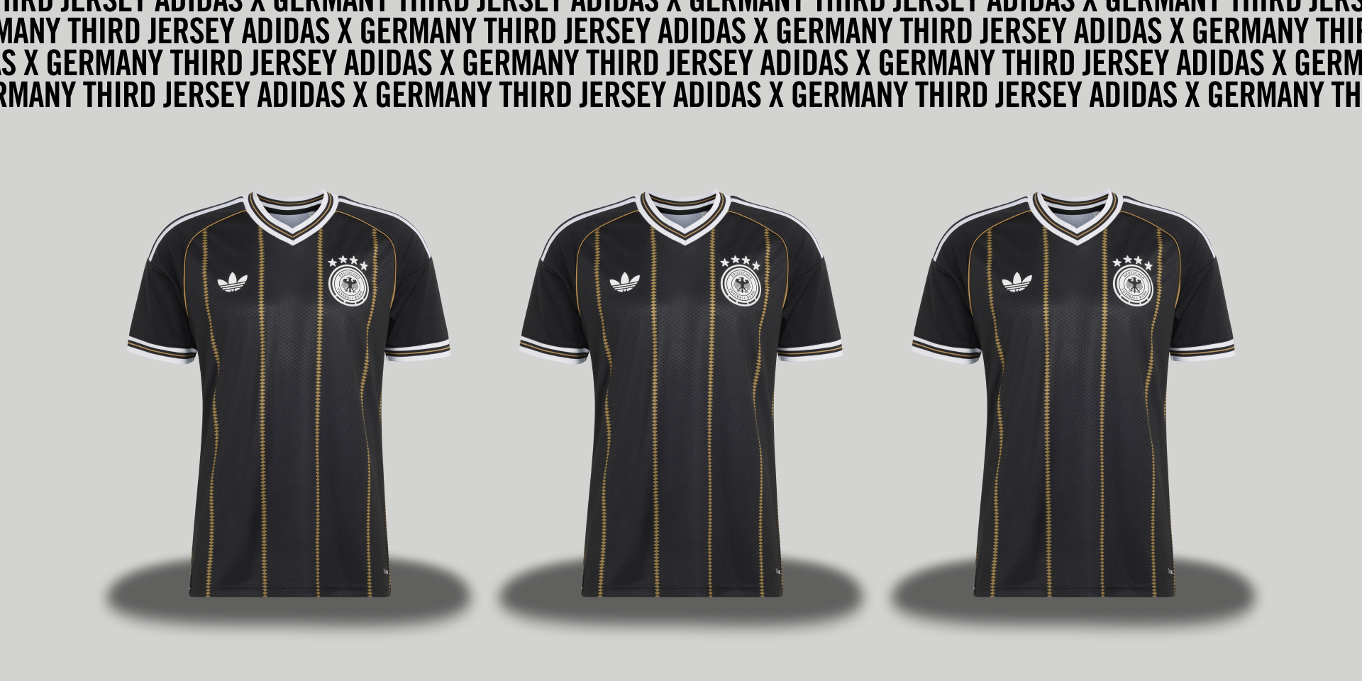 adidas Germany Third Jersey: a black and gold Farewell to 72 years Together