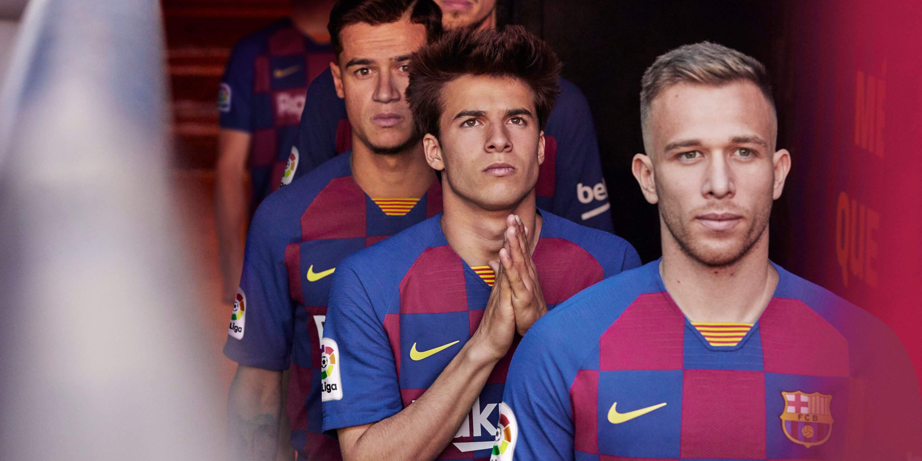 FC Barcelona Salutes Eixample District Grid with 2019-20 Home Kit