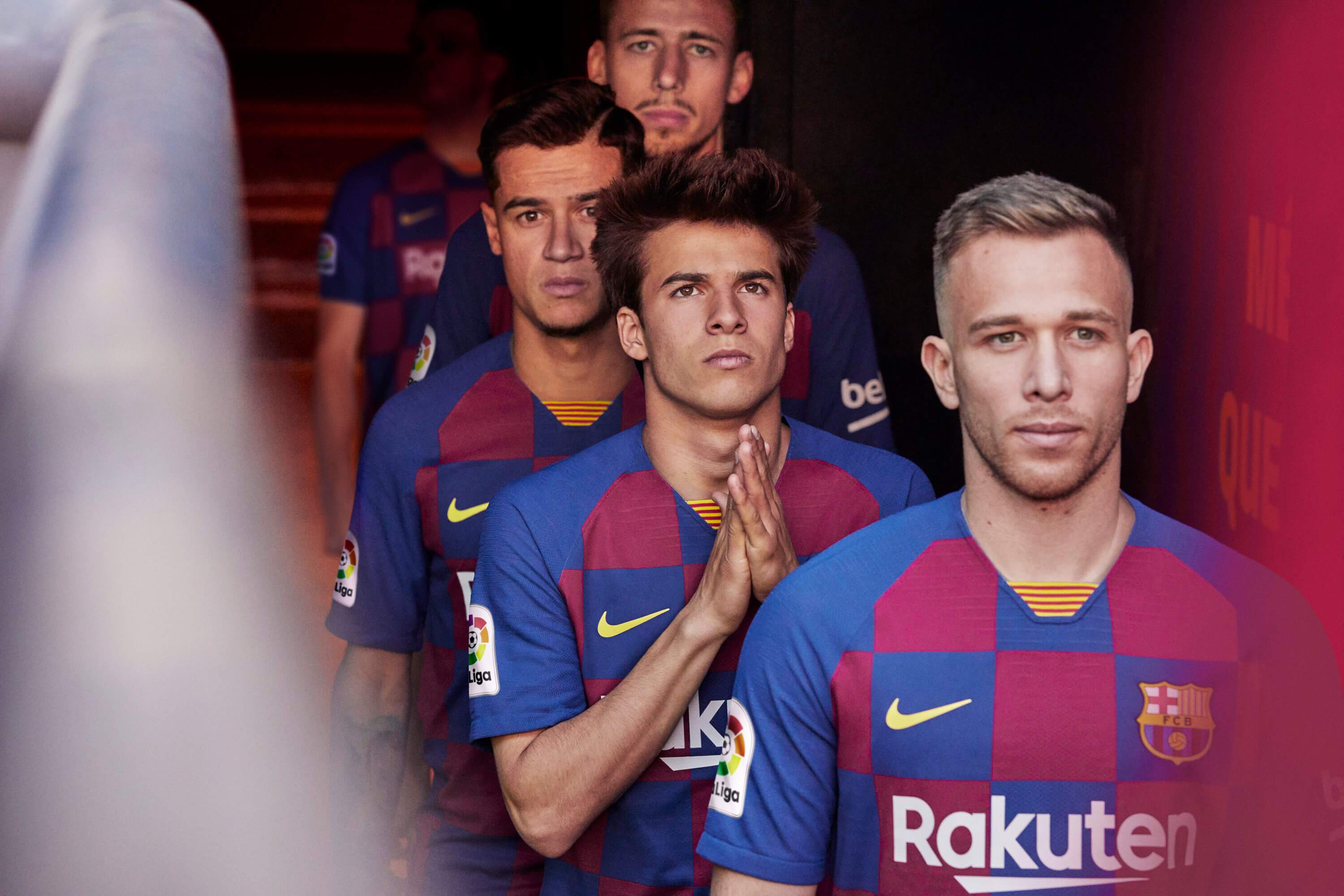 FC Barcelona Salutes Eixample District Grid with 2019-20 Home Kit