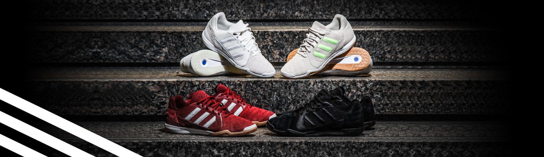 Dominate on the court with adidas Top Sala Lux IC collection