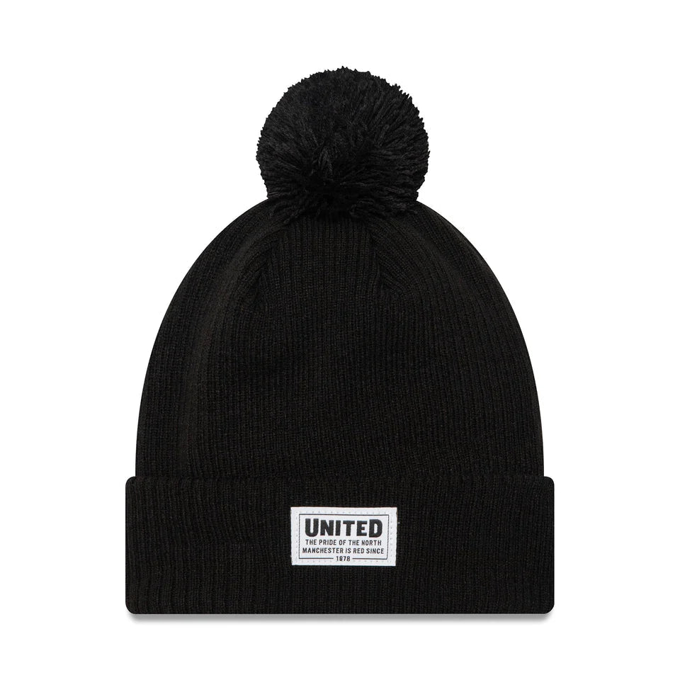 Manchester United Patch Cuff Pom Beanie (60564629) Licensed Beanie New Era