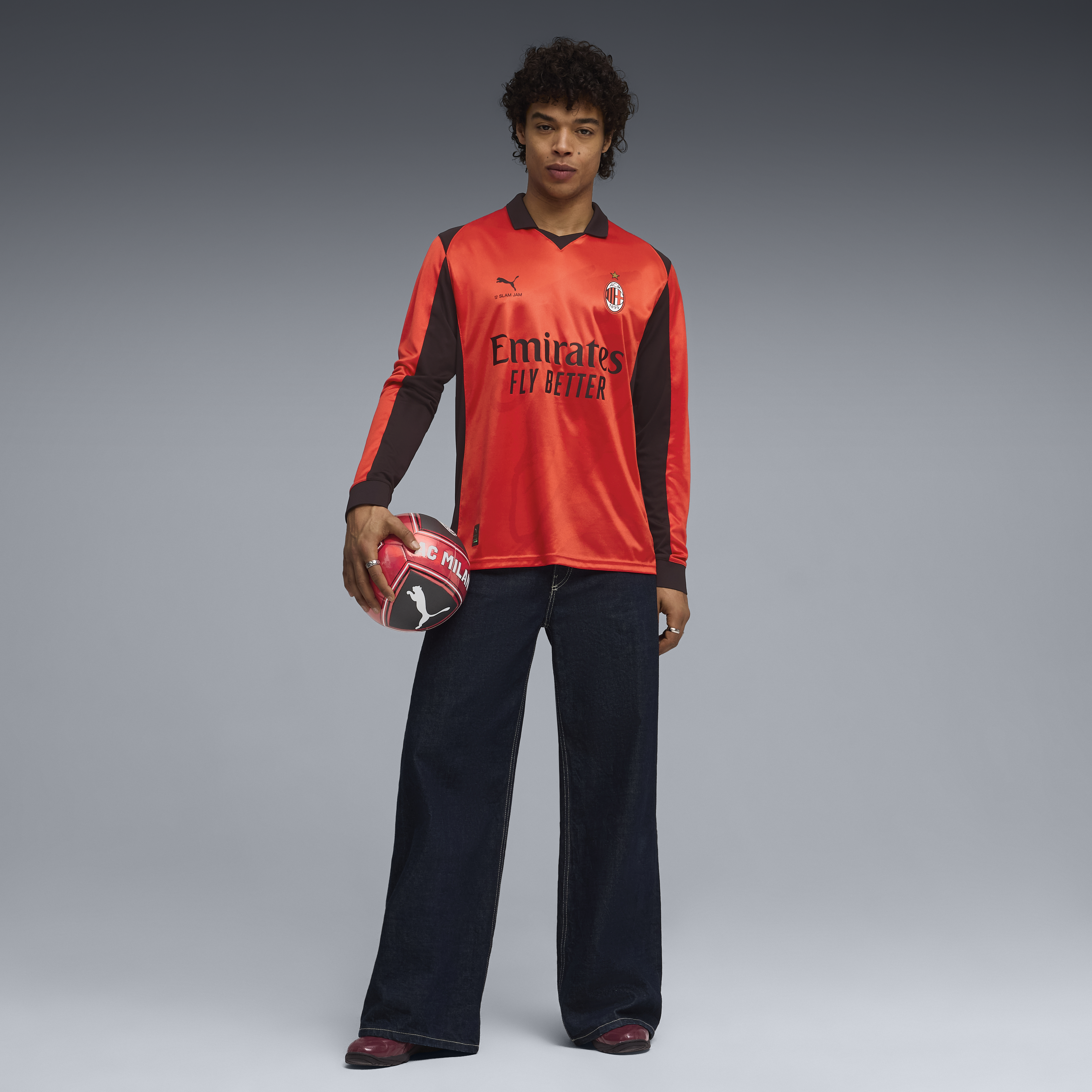 AC Milan x Slam Jam Long Sleeve Jersey (78763702)