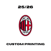 AC Milan 25/26 - Custom Printing Customisation Ultra Football