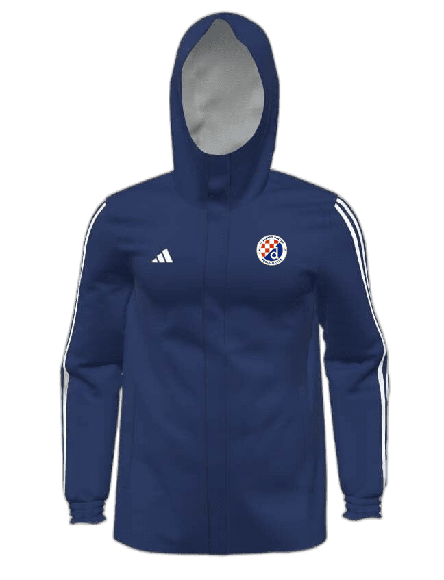 ST ALBANS DINAMO FC Mi Adidas 23 All Weather Jacket Youth (HR4235-NAVY) ST ALBANS DINAMO FC Adidas Club Zone