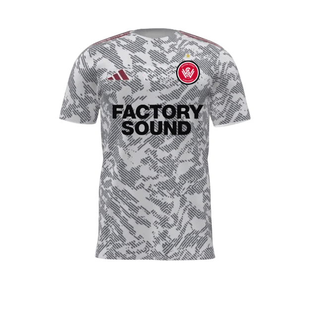 Western Sydney Wanderers 25/26 Warm Up Jersey (JD7368-WHITEGREYD)