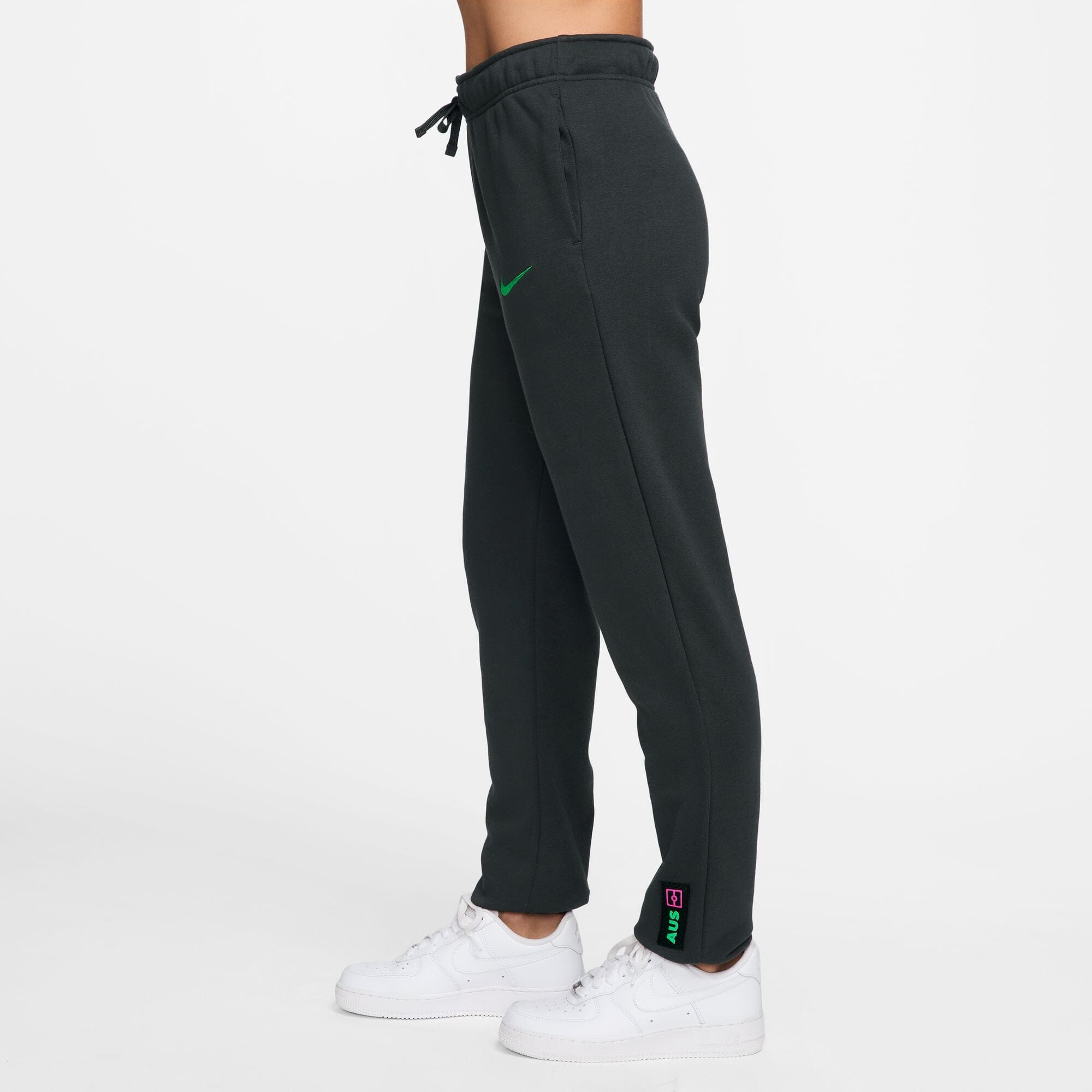 Australia Women's Fleece Mid-Rise Pants (HF4945-321) Apparel Nike