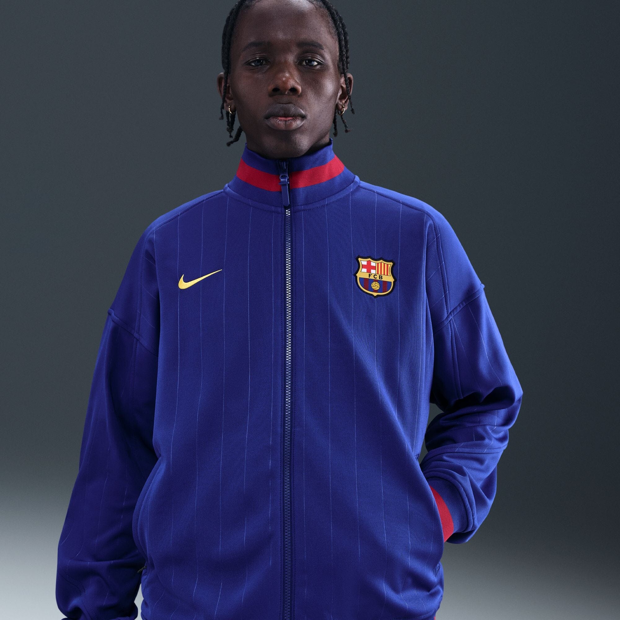 FC Barcelona 25/26 Home Academy Pro Anthem Jacket (HJ6374-455