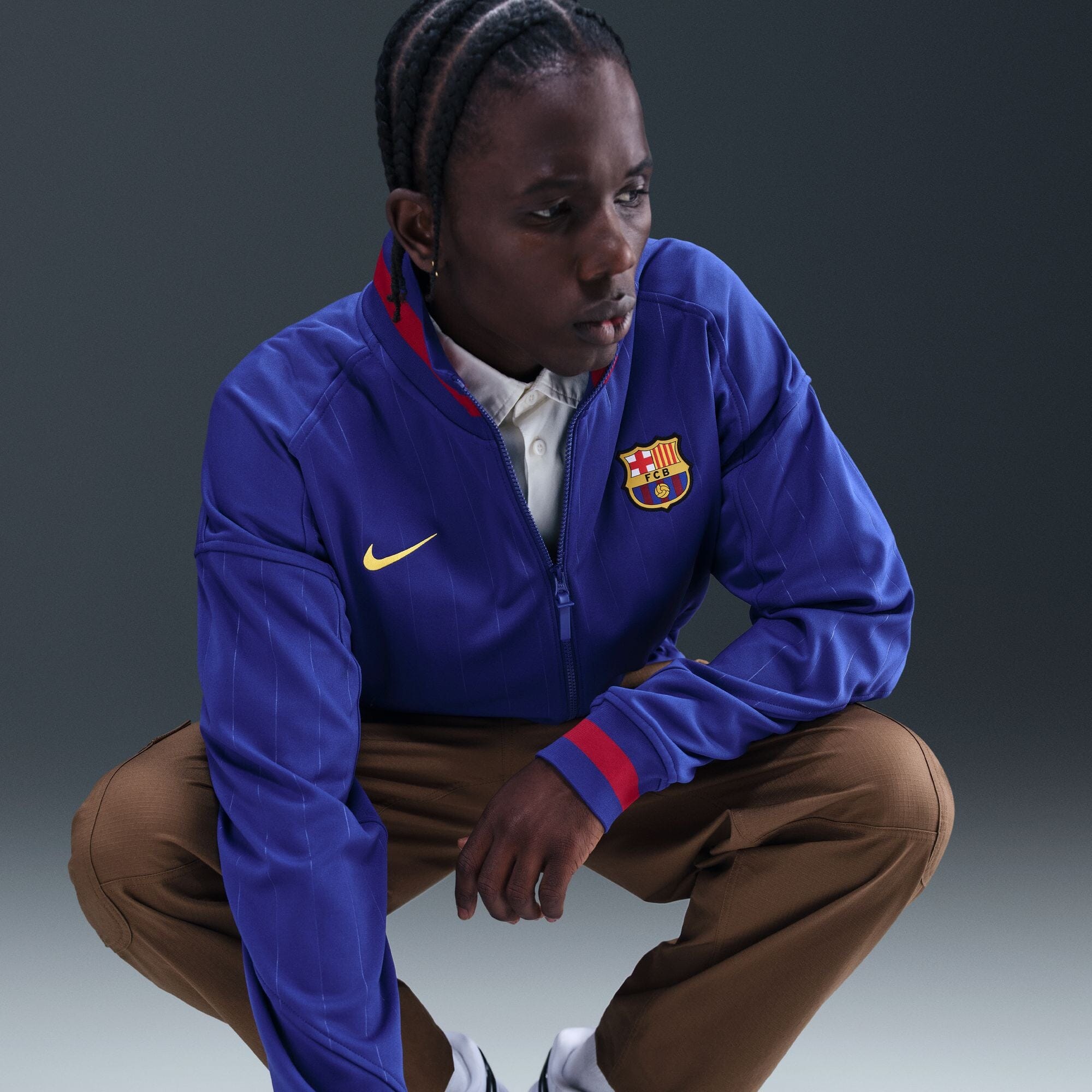 FC Barcelona 25/26 Home Academy Pro Anthem Jacket (HJ6374-455) Apparel Nike