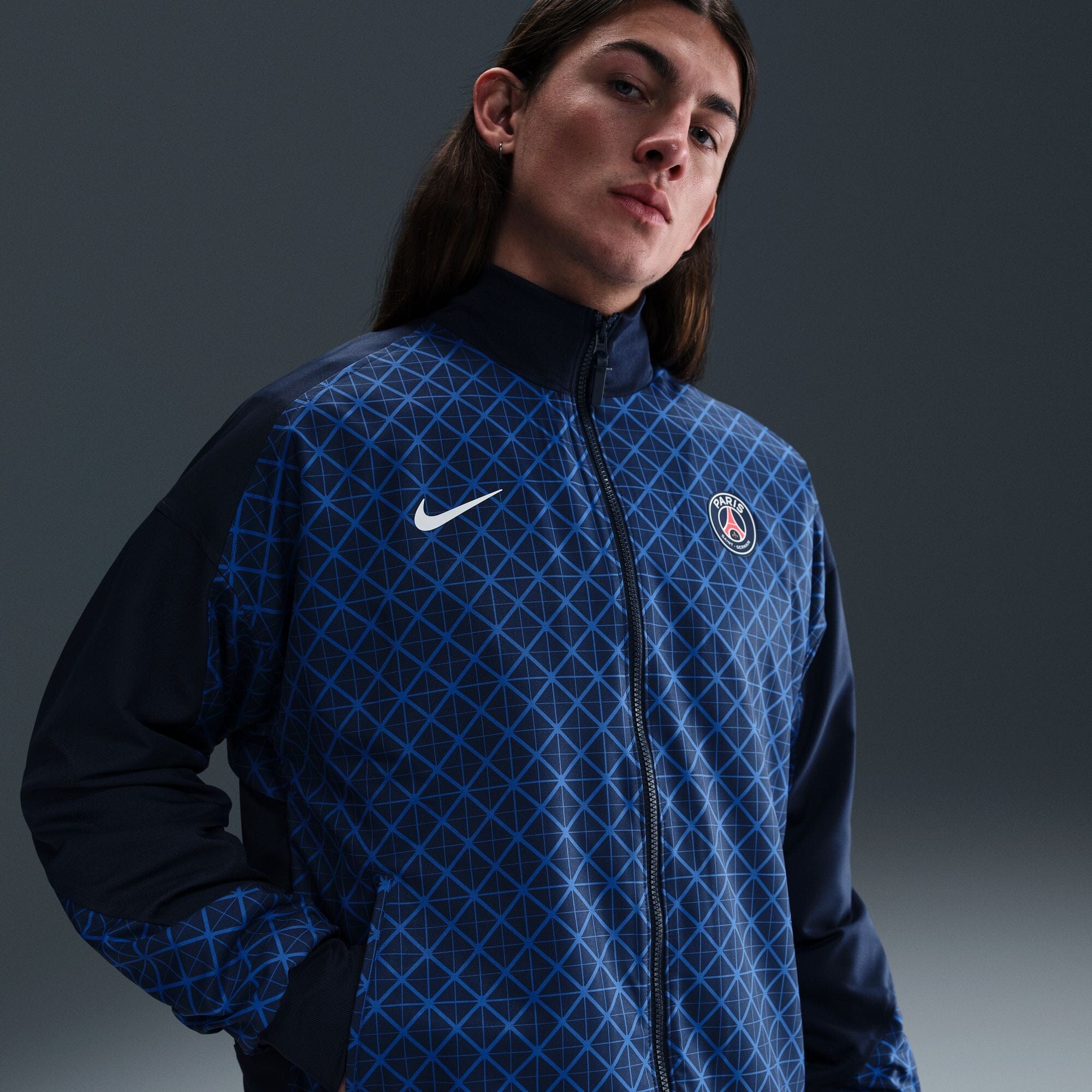 Paris Saint-Germain Strike Home Anthem Jacket (HJ6399-410) Apparel Nike