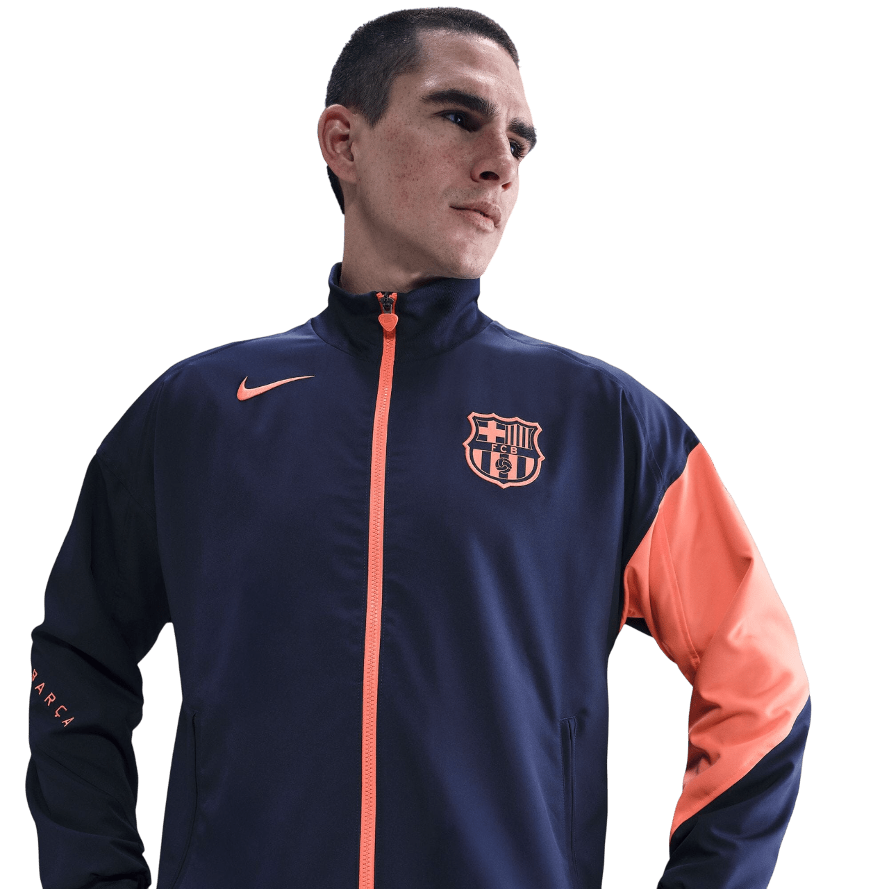 FC Barcelona Men's Total 90 Anthem Jacket (HM3334-410) Apparel Nike
