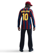 Barcelona 2005/2006 Home Long Sleeve Jersey #Ronaldinho10 - Special Edition (HQ1462-471)