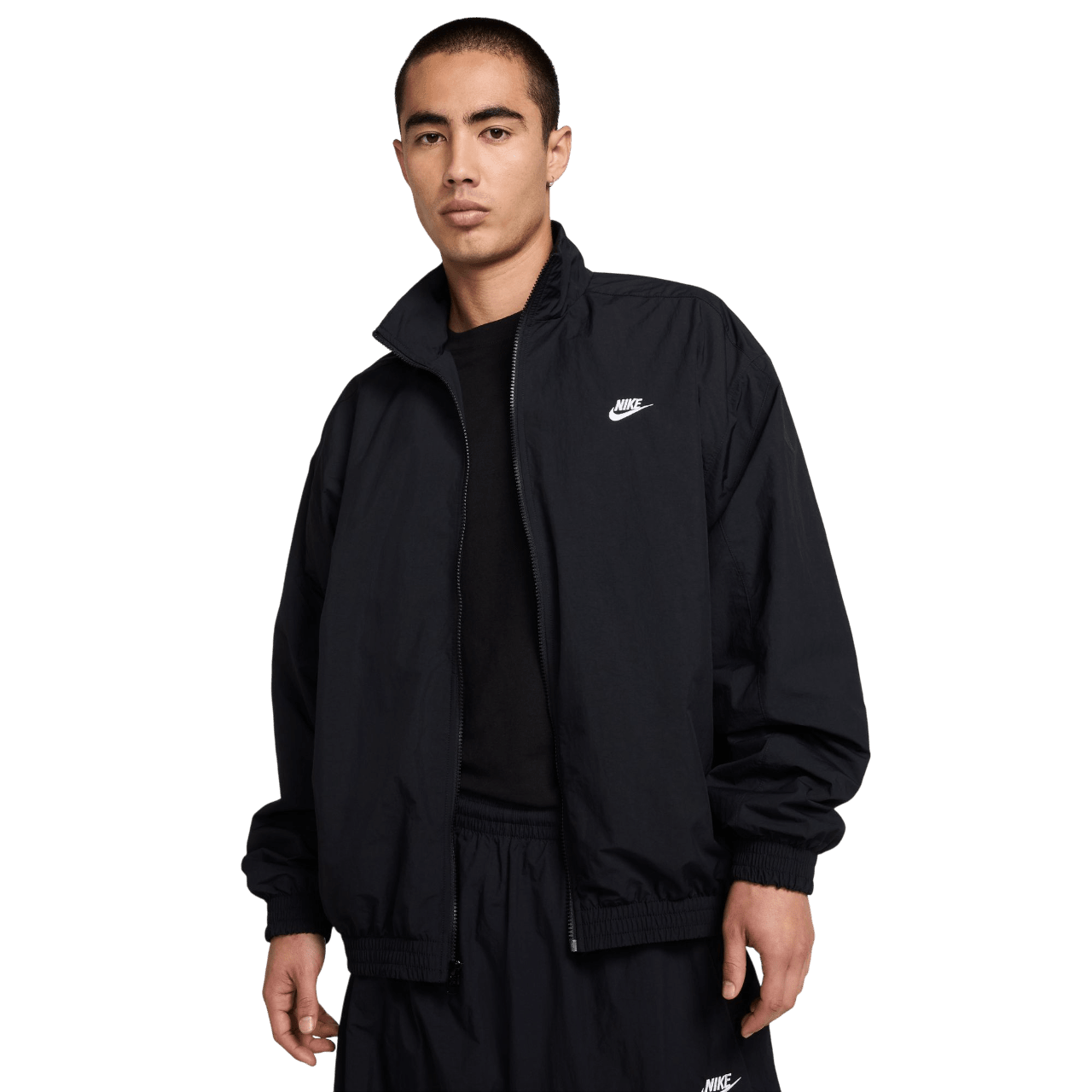 Club Men's Oversized Woven Track Jacket (HQ6109-010) Apparel Nike