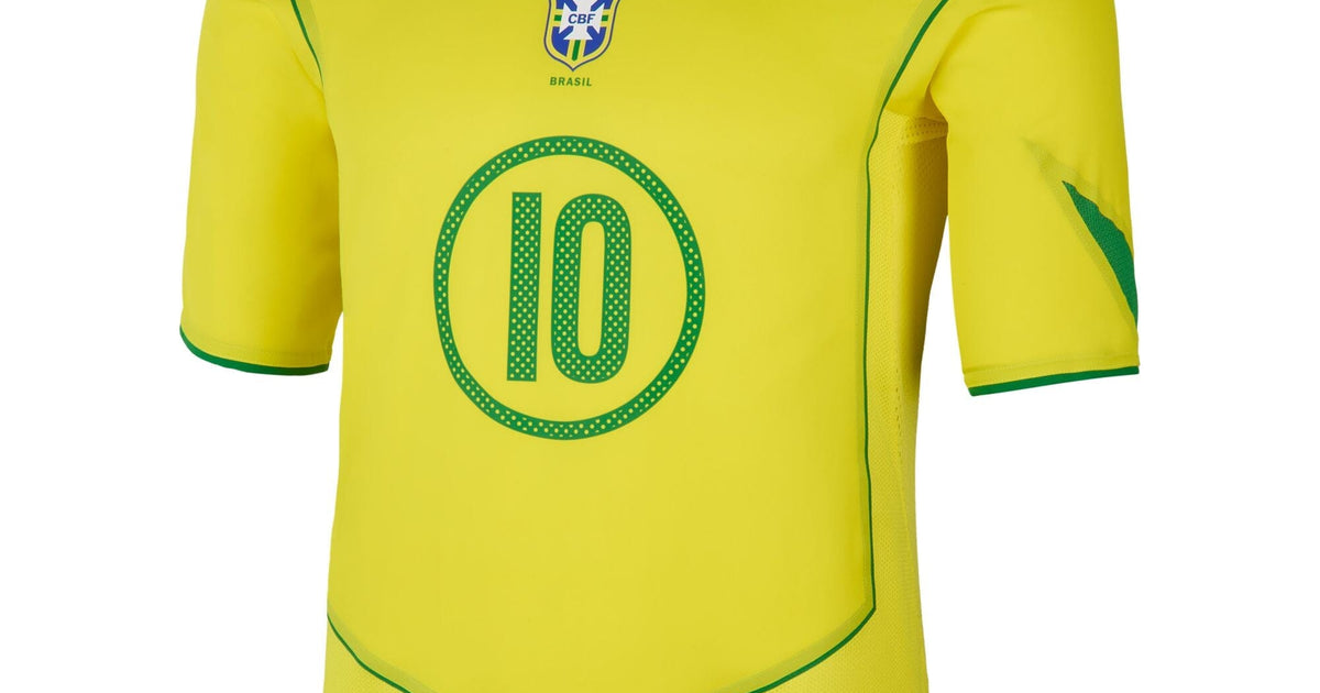 Brazil 2004 Total 90 Reissue Jersey #Ronaldinho10 (IF2941