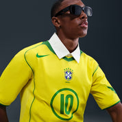 Brazil 2004 Total 90 Reissue Jersey #Ronaldinho10 (IF2941-731) Apparel Nike