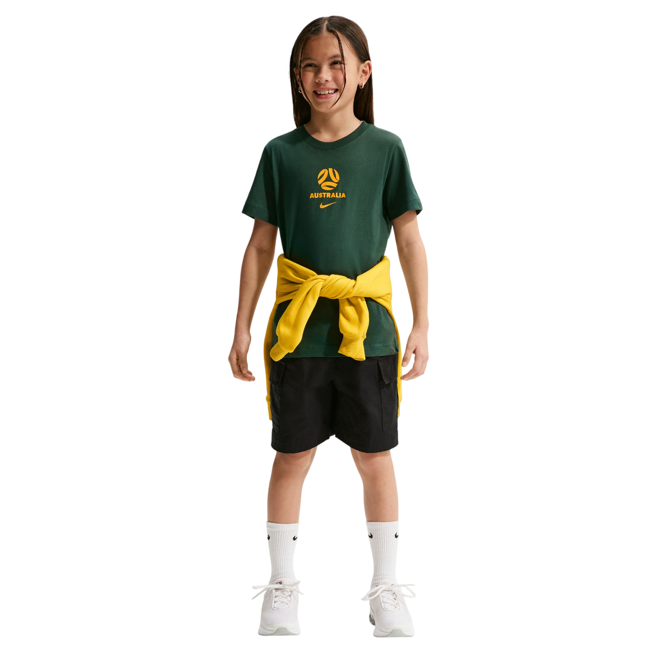 Big Kids' Australia Crest T-Shirt (IH2254-397)