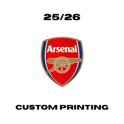 Arsenal 25/26 - Custom Printing Customisation Ultra Football