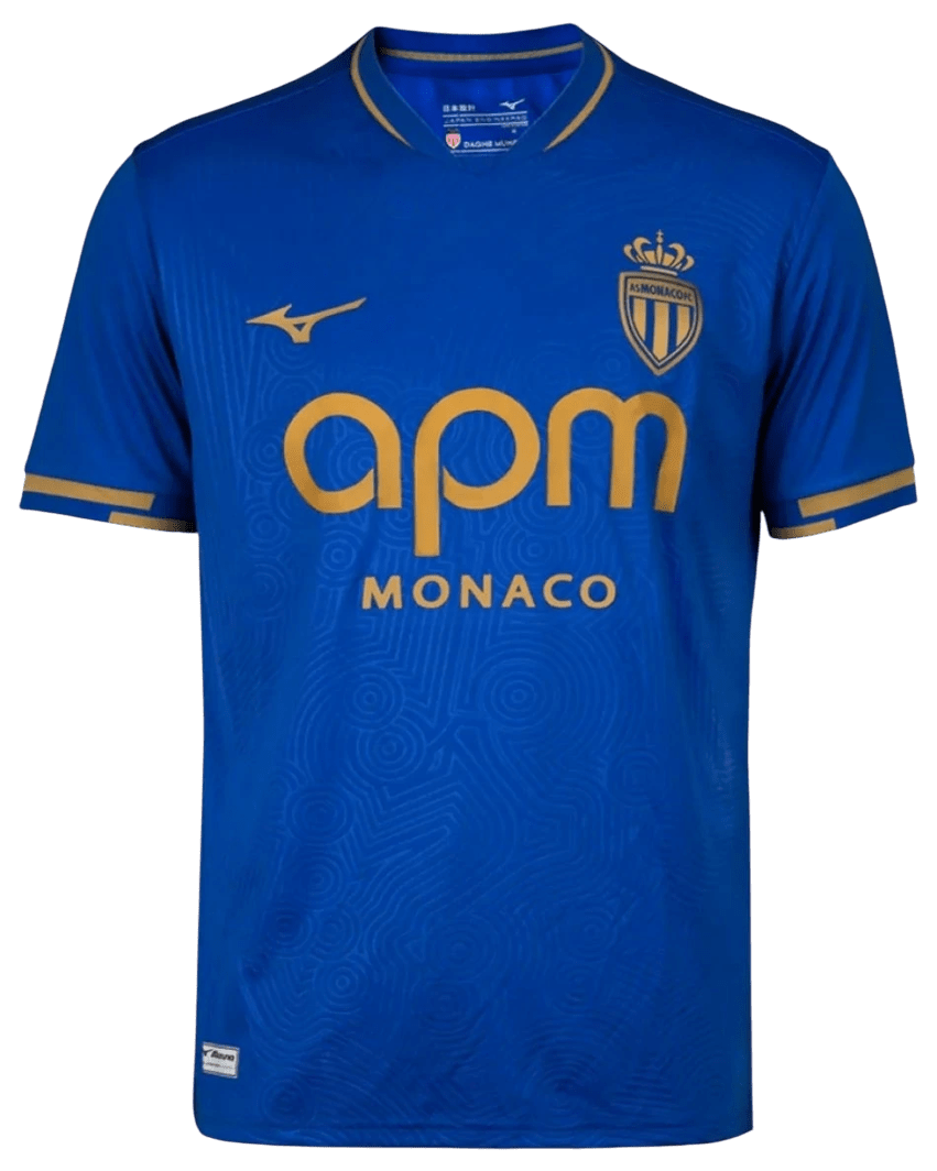AS Monaco 25/26 Away Jersey (P2GACX7712) Apparel Mizuno