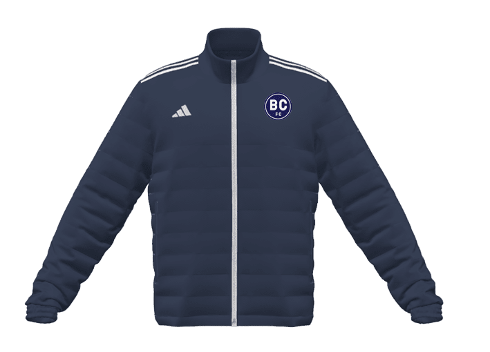 BENDIGO CITY FC Mi Entrada 22 Puffer Jacket Mens (IT2320-NAVY) BENDIGO CITY FC Adidas Club Zone