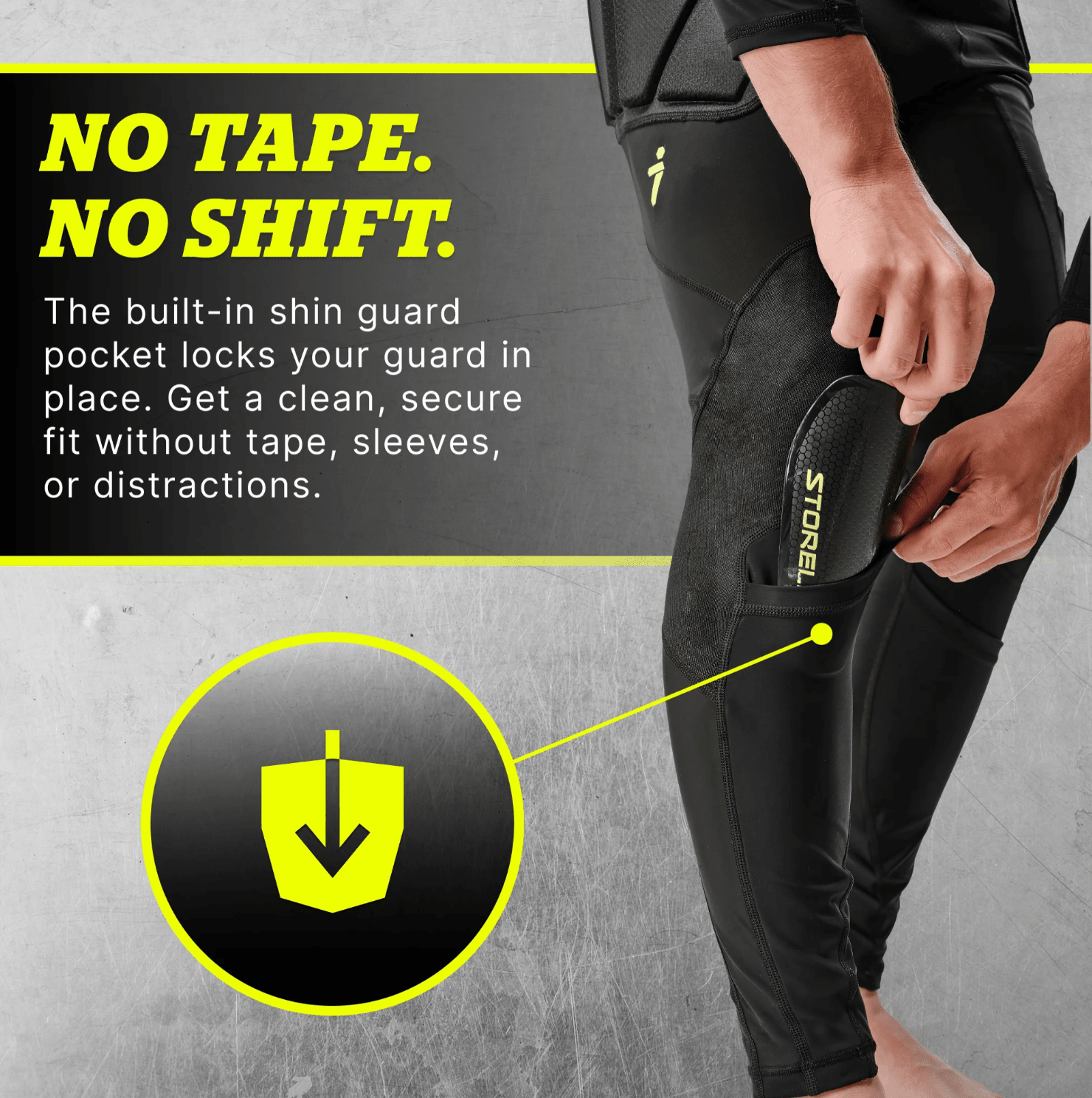 Men's Goalkeeper Leggings (BSGKLEG4BK) Apparel Storelli