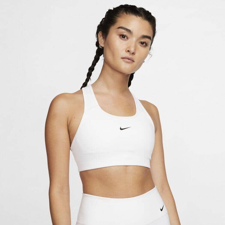 Nike Swoosh Women's Medium-Support 1-Piece Pad Sports Bra (BV3636-100)