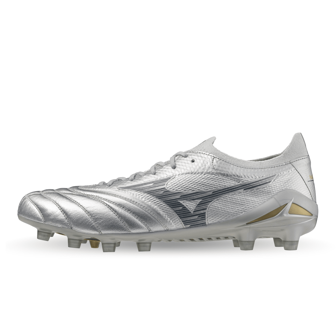 Morelia Neo IV Beta Elite FG - Platinum Silver Pack (P1GA254204) Footwear Mizuno