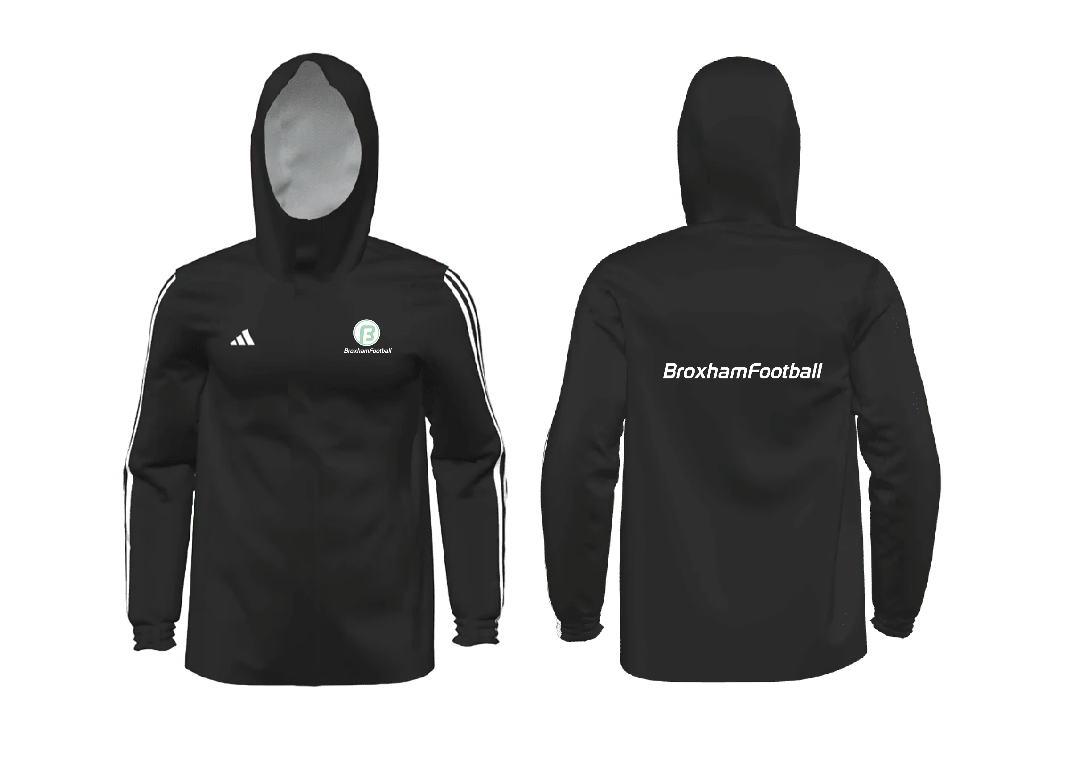 BROXHAM FOOTBALL All Weather Jacket 23 Youth (HR4235)