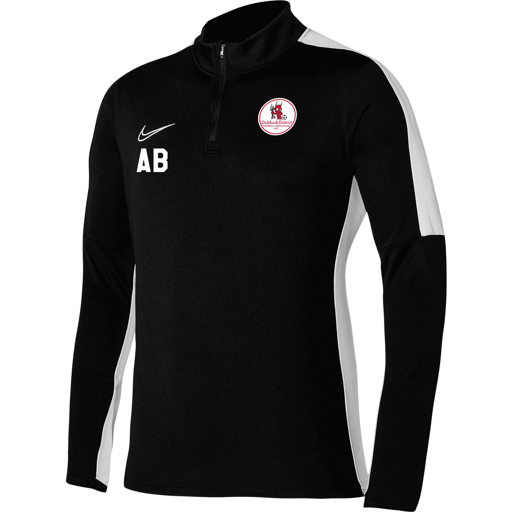 DUBBO AND DISTRICT FOOTBALL ASSOCIATION Men's Academy 23 Drill Top (DR1352-010) Nike Club Zone Nike Club Zone