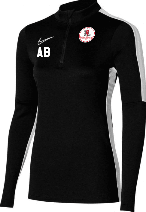 DUBBO AND DISTRICT FOOTBALL ASSOCIATION Women's Academy 23 Drill Top (DR1354-010) DUBBO AND DISTRICT FOOTBALL ASSOCIATION Nike Club Zone
