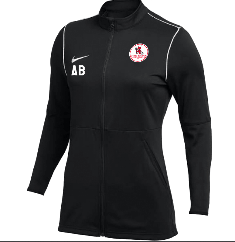 DUBBO AND DISTRICT FOOTBALL ASSOCIATION Women's Park 20 Track Jacket (BV6899-010) DUBBO AND DISTRICT FOOTBALL ASSOCIATION Nike Club Zone