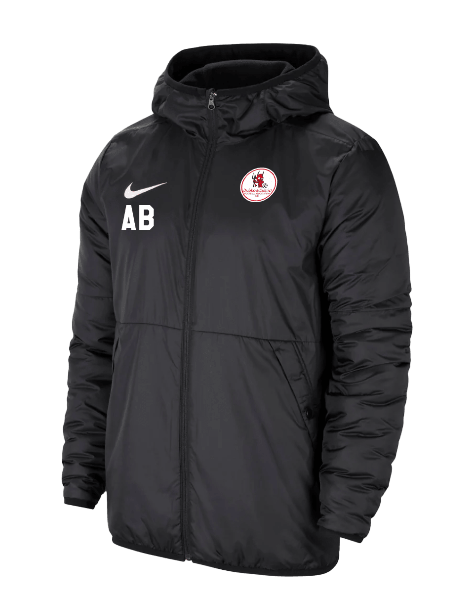 DUBBO AND DISTRICT FOOTBALL ASSOCIATION Youth Therma Repel Park Jacket (CW6159-010) DUBBO AND DISTRICT FOOTBALL ASSOCIATION Nike Club Zone