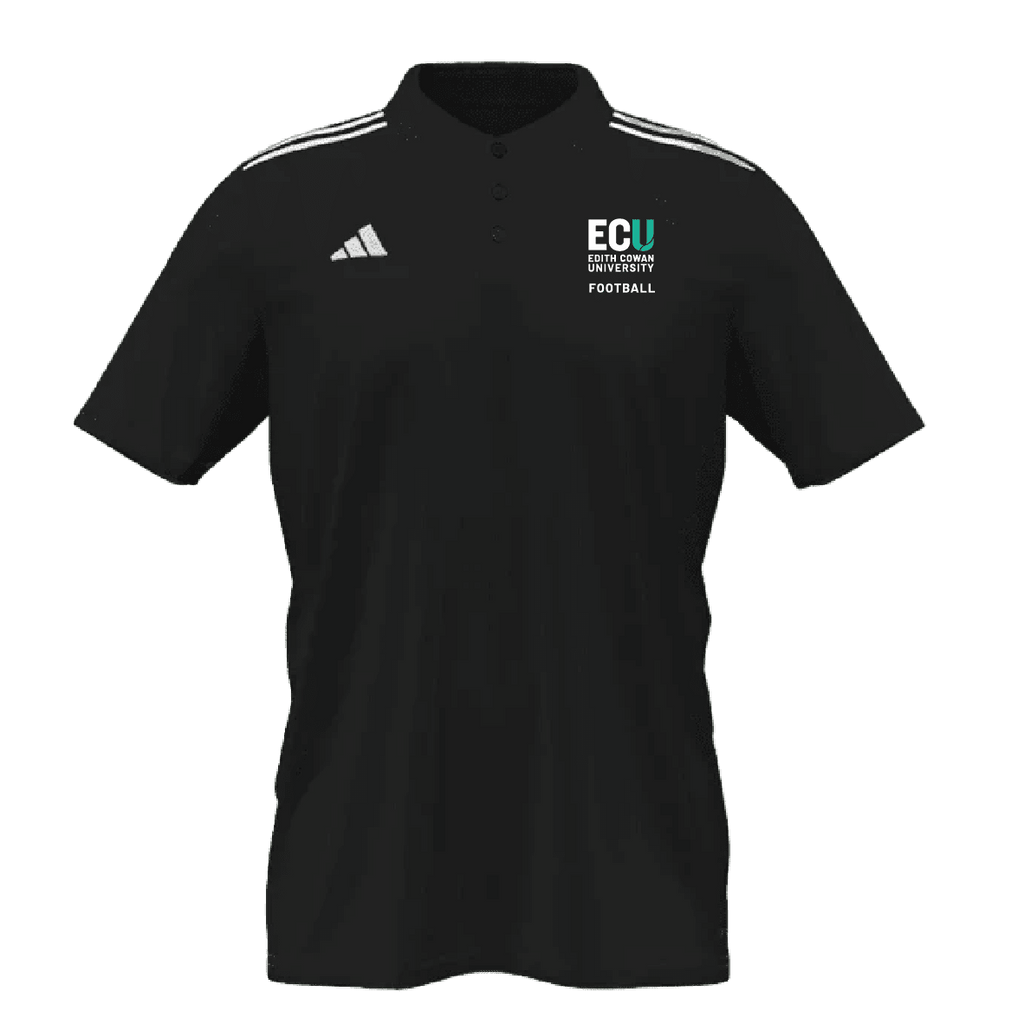 EDITH COWAN UNIVERSITY  Adidas Mi Entrada 22 Polo Mens (IA0419-BLACK)