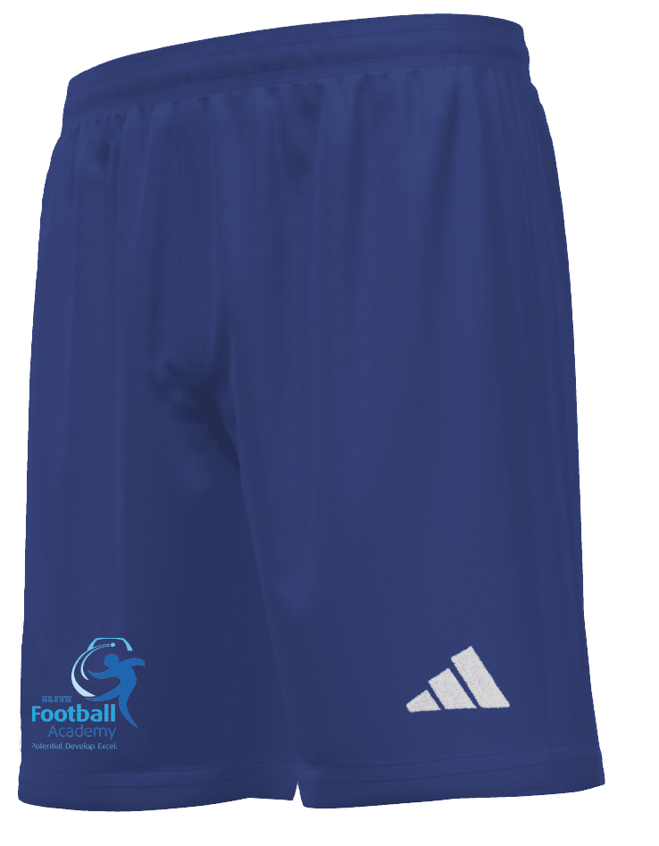 ELITE FOOTBALL ACADEMY Adidas Mi Entrada 22 Shorts Youth - ONLY SIZES 1112 & 1314 (IA0422-BLUE) ELITE FOOTBALL ACADEMY Adidas Club Zone