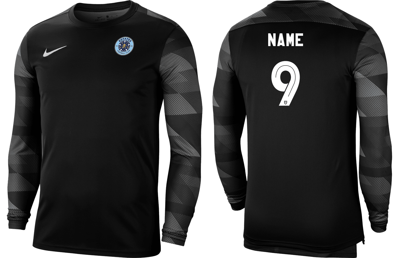 ESTATES FC ACADEMY Youth Park 4 Goalkeeper Jersey (CJ6072-010) ESTATES FC ACADEMY Nike Club Zone