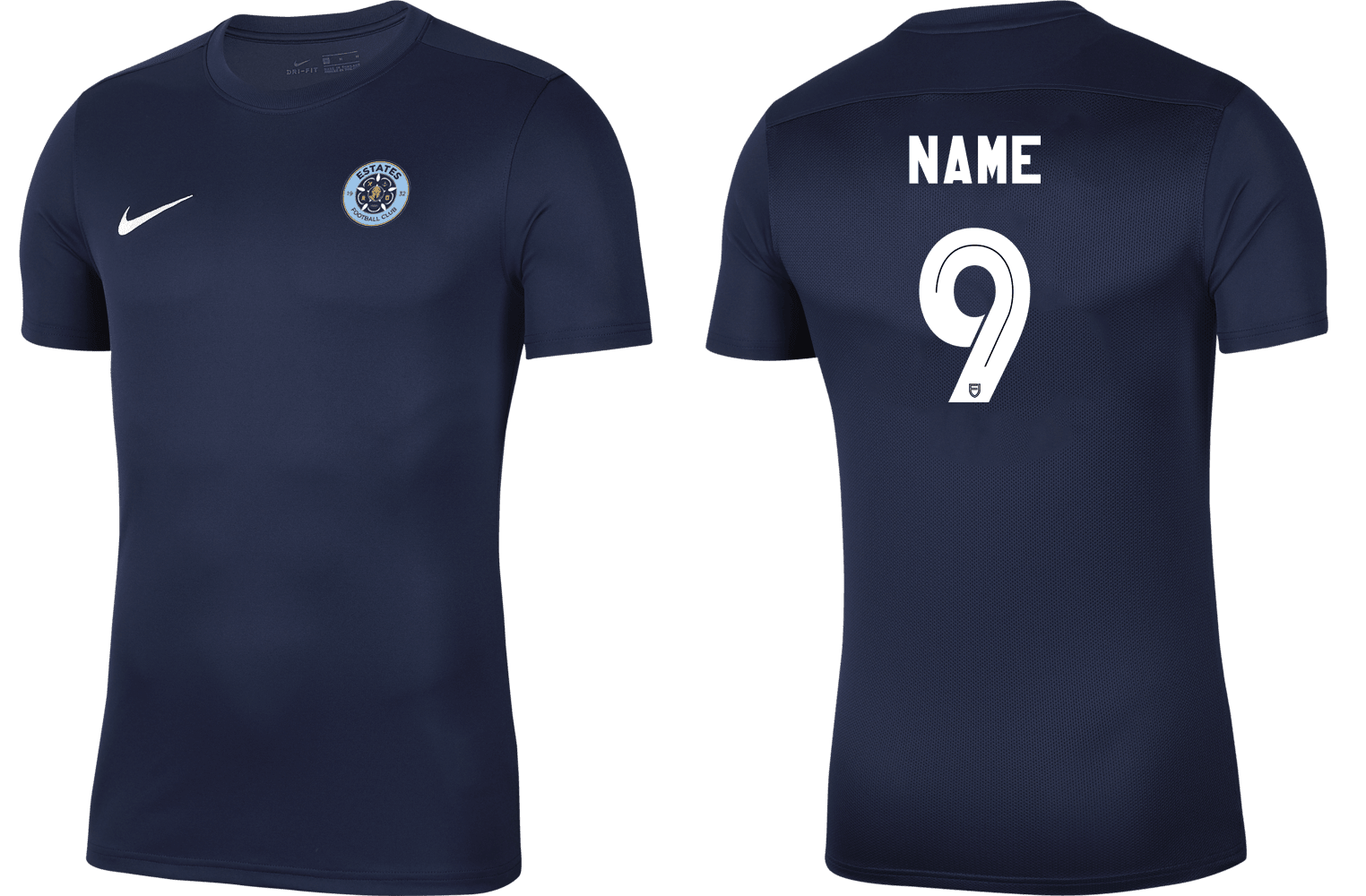 ESTATES FC ACADEMY Youth Park 7 Jersey (BV6741-410) ESTATES FC ACADEMY Nike Club Zone
