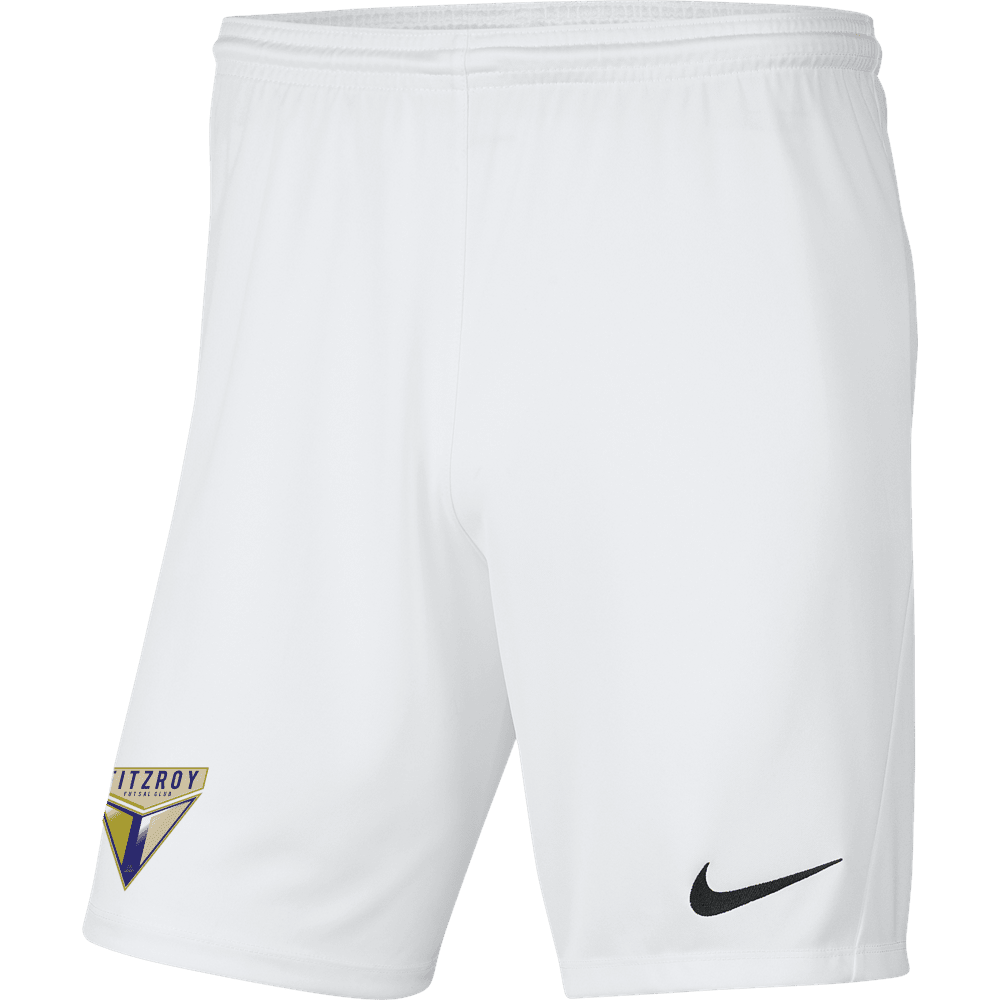 FITZROY FC Youth Nike Dri-FIT Park 3 Shorts - Away Kit FITZROY FC Nike Club Zone