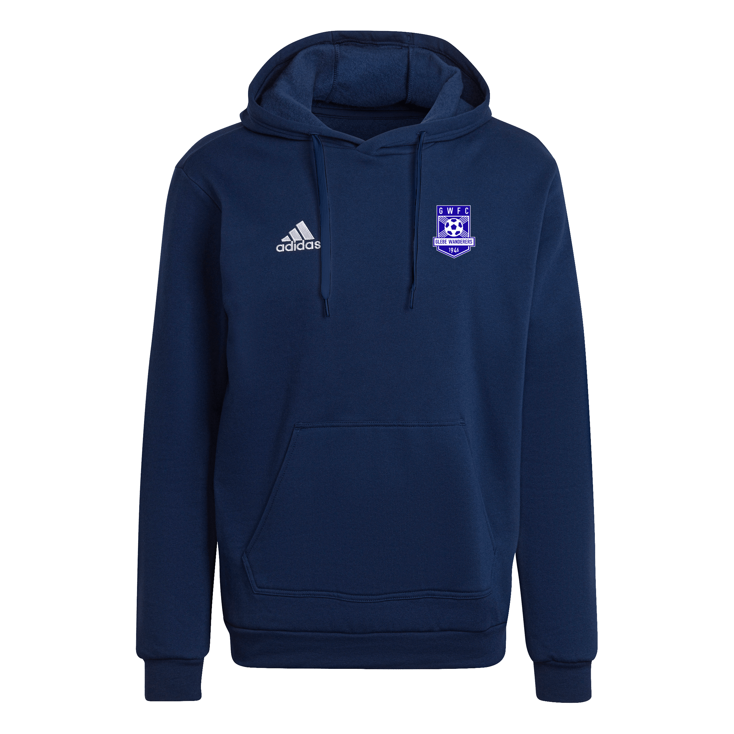 GLEBE WANDERERS FC Entrada 22 Hoodie (H57513) GLEBE WANDERERS FC Adidas Club Zone