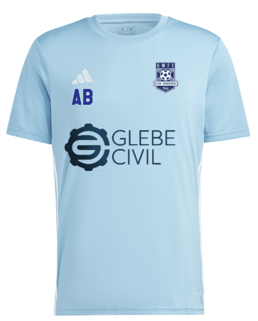 GLEBE WANDERERS FC Tabela 23 Youth Jersey (IA9155) GLEBE WANDERERS FC Adidas Club Zone