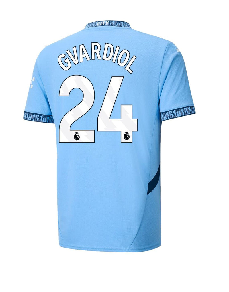 Manchester City Home Jersey 24/25 - Custom Printing - WHITE
