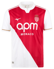 AS Monaco 25/26 Home Jersey (P2GACX7559) Apparel Mizuno