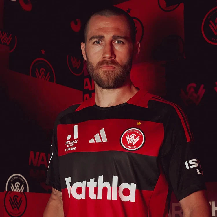 Western Sydney Wanderers 25/26 Home Jersey (IT5764-BLACKRED)
