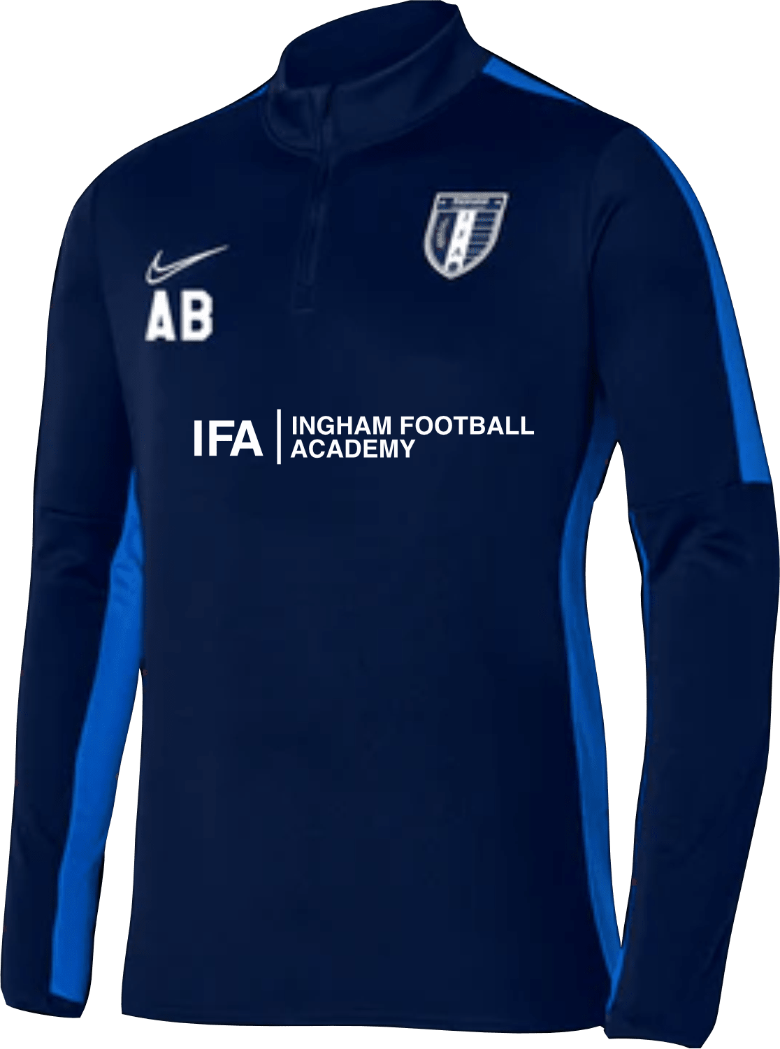 INGHAM FOOTBALL ACADEMY Academy 23 Drill Top Youth (DR1356-451) INGHAM FOOTBALL ACADEMY Nike Club Zone