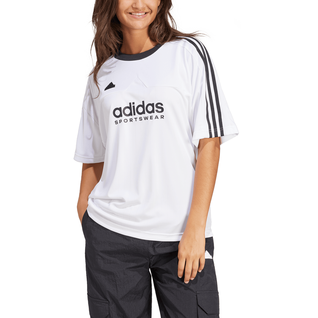 Womens white adidas t shirt hotsell