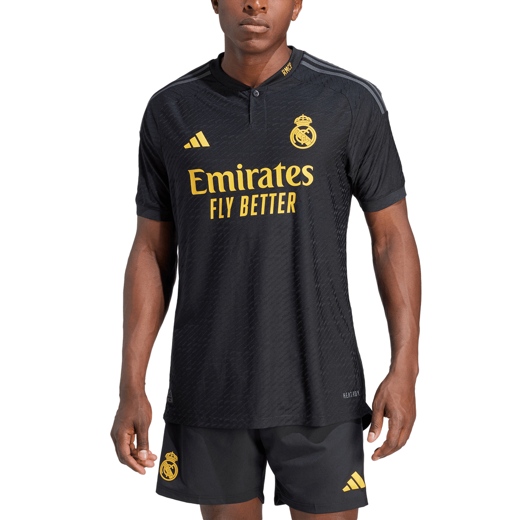 adidas Real Madrid 23/24 Third Authentic Jersey - Black | Men's Soccer |  adidas US