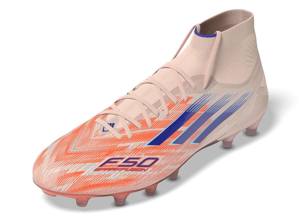 F50 Sparkfusion Elite Mid Women's FG/AG - Coral Blaze Pack (JH7647)