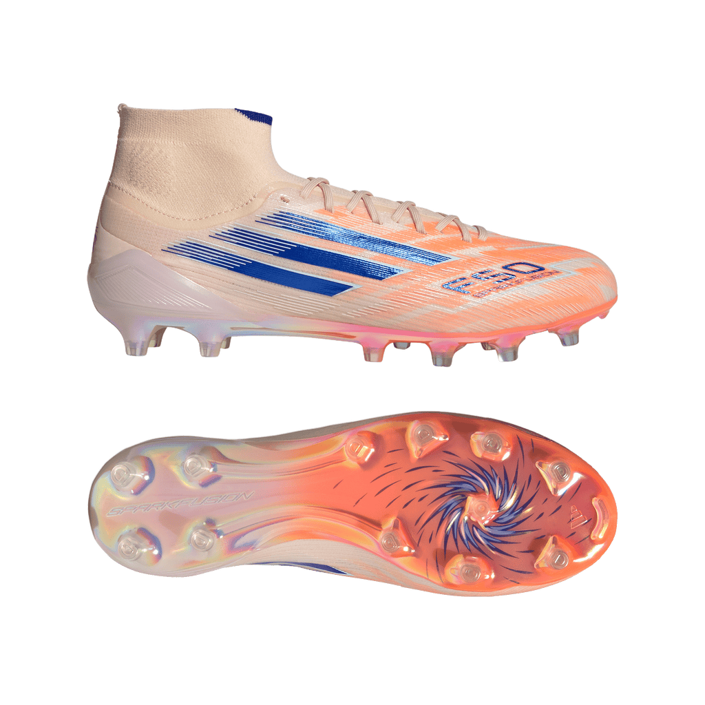 F50 Sparkfusion Elite Mid Women's FG/AG - Coral Blaze Pack (JH7647)