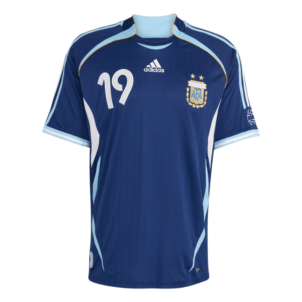 Argentina 2006 Away Jersey #Messi19 (JN3709) Apparel Adidas